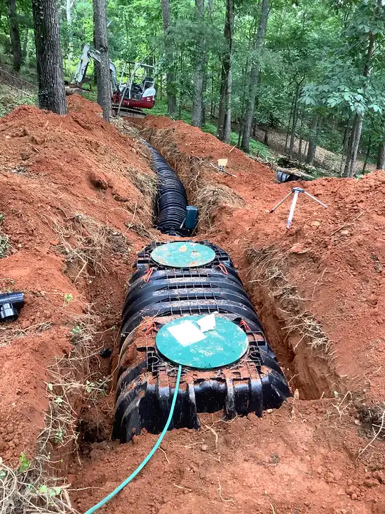 New septic tank installed by SepticRooter™ in Metro Atlanta, Georgia